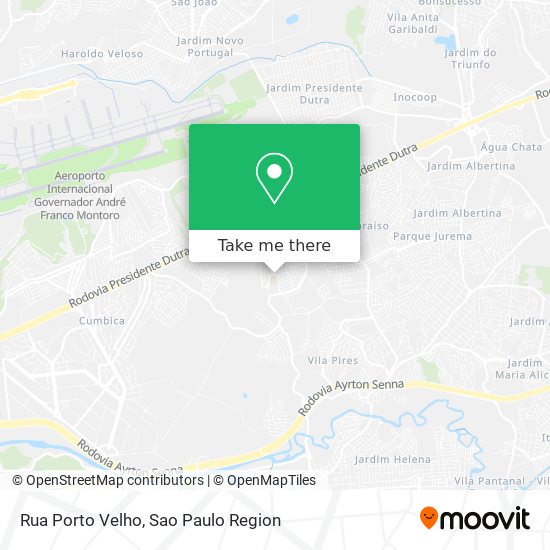 Rua Porto Velho map