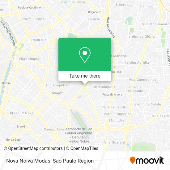 Nova Noiva Modas map