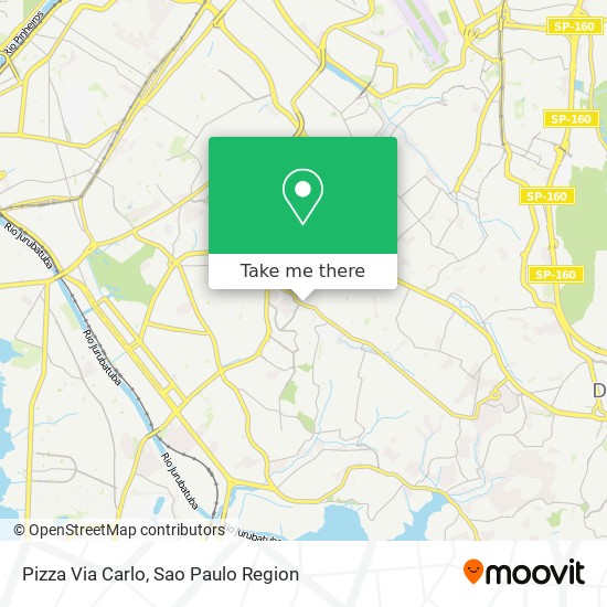 Pizza Via Carlo map