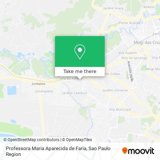 Professora Maria Aparecida de Faria map