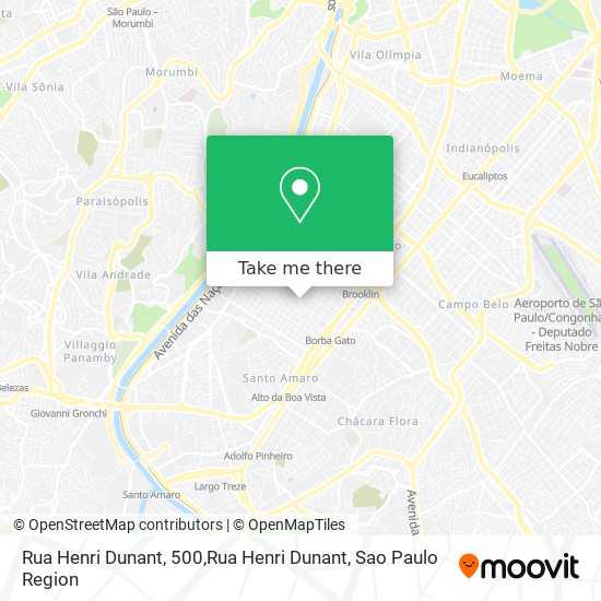 Rua Henri Dunant, 500,Rua Henri Dunant map