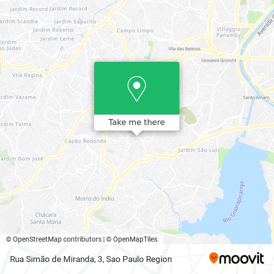 Mapa Rua Simão de Miranda, 3