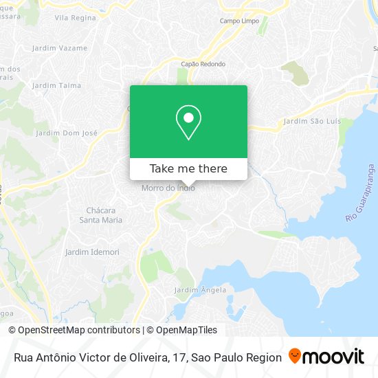 Mapa Rua Antônio Victor de Oliveira, 17