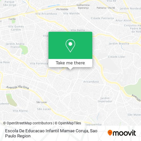 Escola De Educacao Infantil Mamae Coruja map