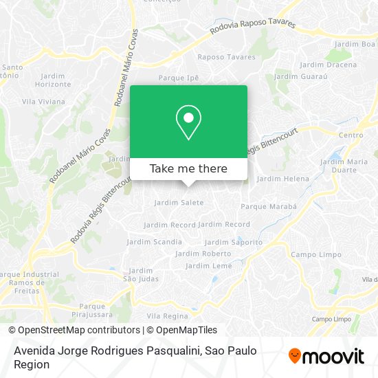 Avenida Jorge Rodrigues Pasqualini map