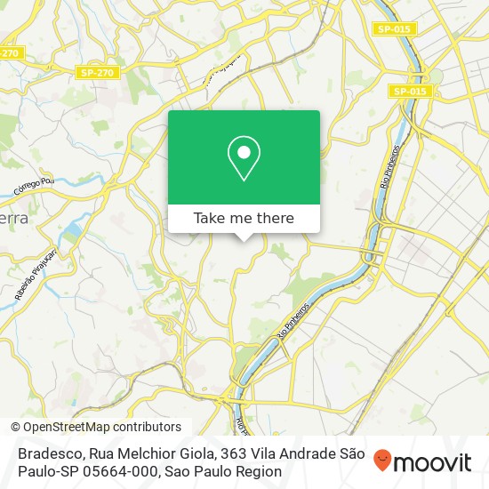 Bradesco, Rua Melchior Giola, 363 Vila Andrade São Paulo-SP 05664-000 map