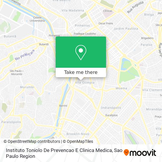 Instituto Toniolo De Prevencao E Clinica Medica map