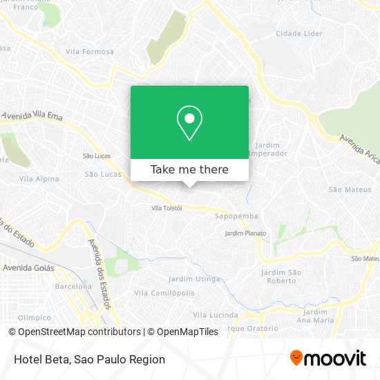 Mapa Hotel Beta