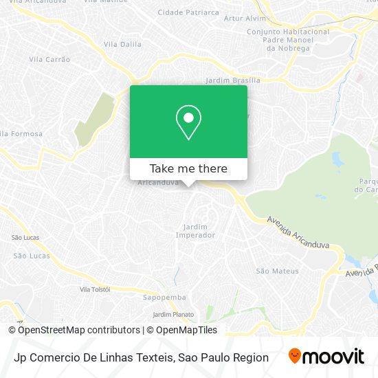 Jp Comercio De Linhas Texteis map