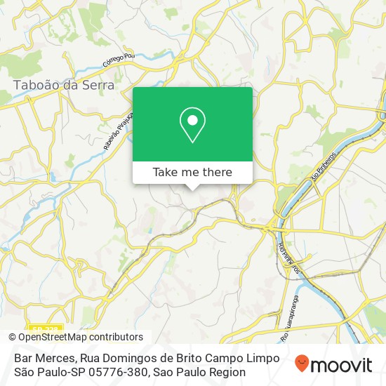 Bar Merces, Rua Domingos de Brito Campo Limpo São Paulo-SP 05776-380 map