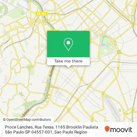 Proce Lanches, Rua Texas, 1165 Brooklin Paulista São Paulo-SP 04557-001 map