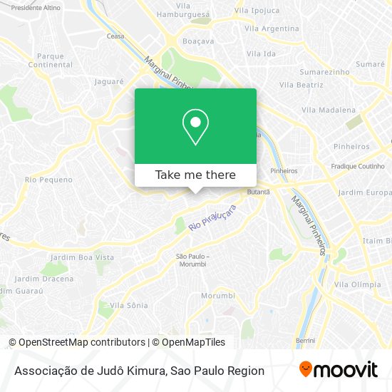 Mapa Associação de Judô Kimura