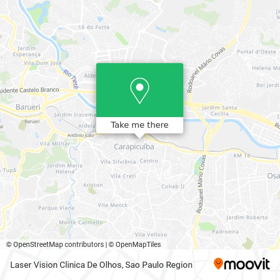 Laser Vision Clinica De Olhos map