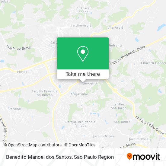 Benedito Manoel dos Santos map