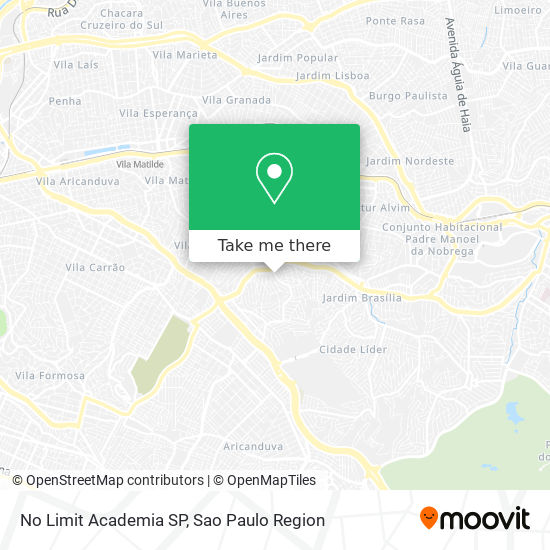 Mapa No Limit Academia SP