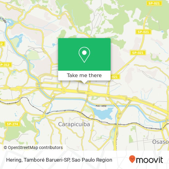 Hering, Tamboré Barueri-SP map