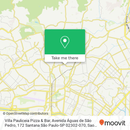 Villa Pauliceia Pizza & Bar, Avenida Águas de São Pedro, 172 Santana São Paulo-SP 02302-070 map