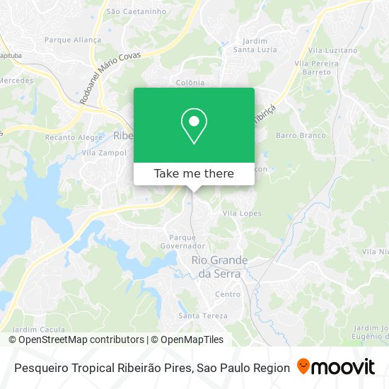 Pesqueiro Tropical Ribeirão Pires map