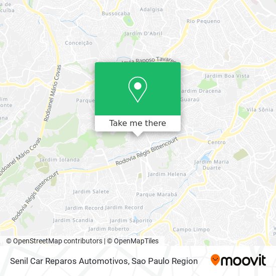 Mapa Senil Car Reparos Automotivos