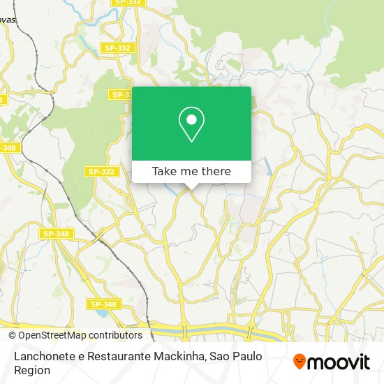 Mapa Lanchonete e Restaurante Mackinha