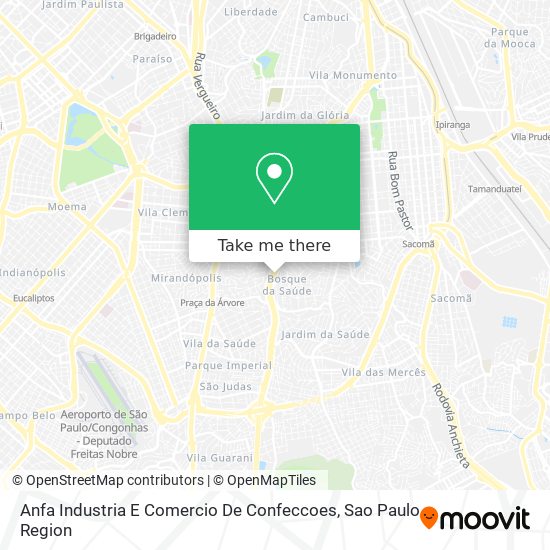 Anfa Industria E Comercio De Confeccoes map