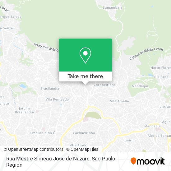Mapa Rua Mestre Simeão José de Nazare
