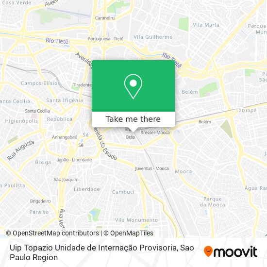 Mapa Uip Topazio Unidade de Internação Provisoria