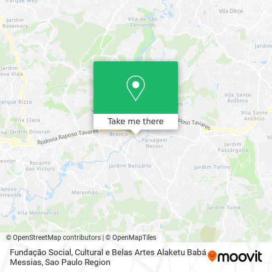 Fundação Social, Cultural e Belas Artes Alaketu Babá Messias map