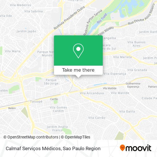 Calmaf Serviços Médicos map