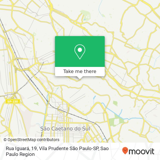 Mapa Rua Iguará, 19, Vila Prudente São Paulo-SP