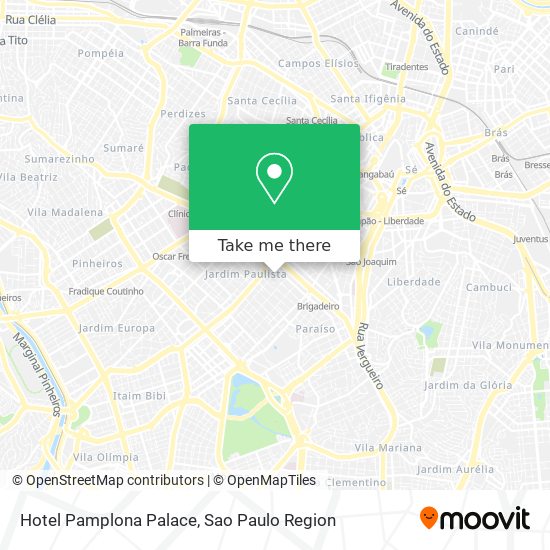 Hotel Pamplona Palace map