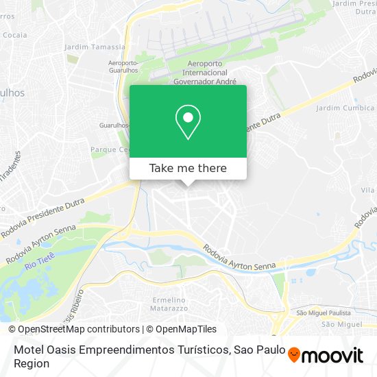 Motel Oasis Empreendimentos Turísticos map