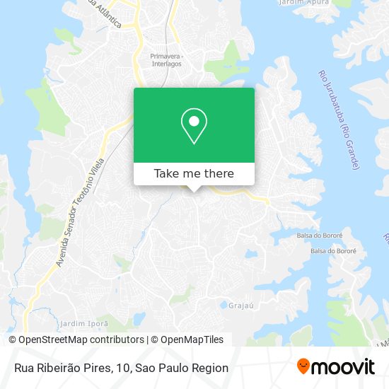 Mapa Rua Ribeirão Pires, 10