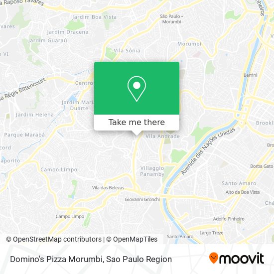 Domino's Pizza Morumbi map