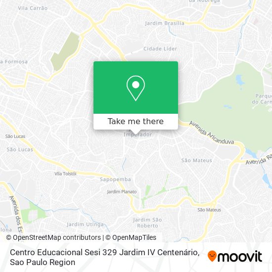 Centro Educacional Sesi 329 Jardim IV Centenário map