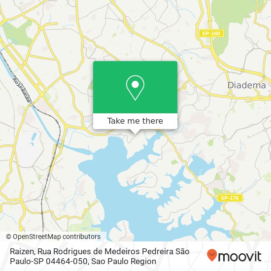 Mapa Raizen, Rua Rodrigues de Medeiros Pedreira São Paulo-SP 04464-050