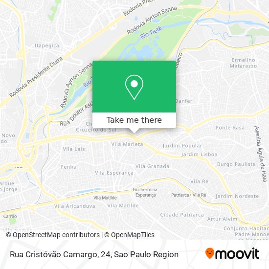 Mapa Rua Cristóvão Camargo, 24