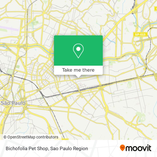 Mapa Bichofolia Pet Shop