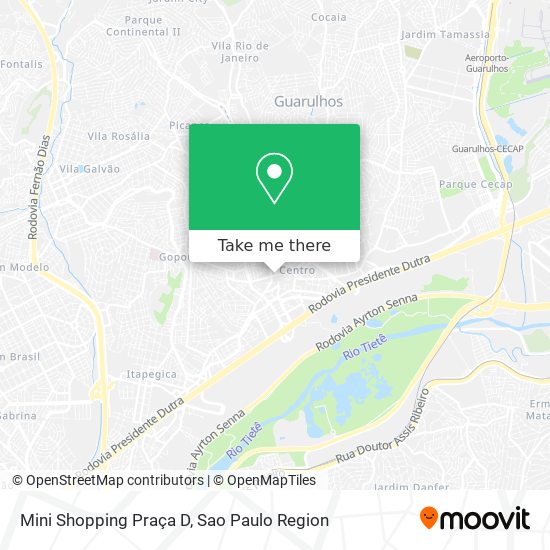 Mapa Mini Shopping Praça D