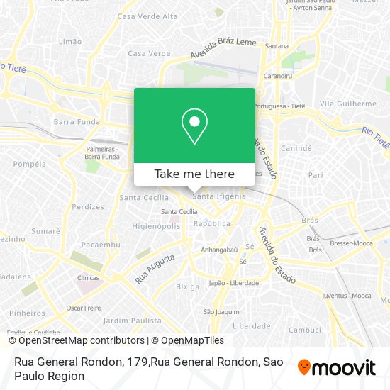 Mapa Rua General Rondon, 179,Rua General Rondon