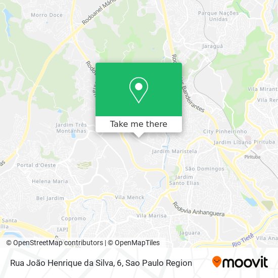 Mapa Rua João Henrique da Silva, 6