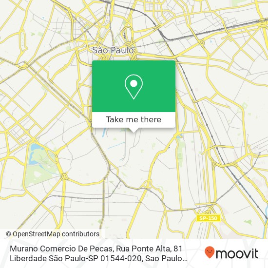 Murano Comercio De Pecas, Rua Ponte Alta, 81 Liberdade São Paulo-SP 01544-020 map