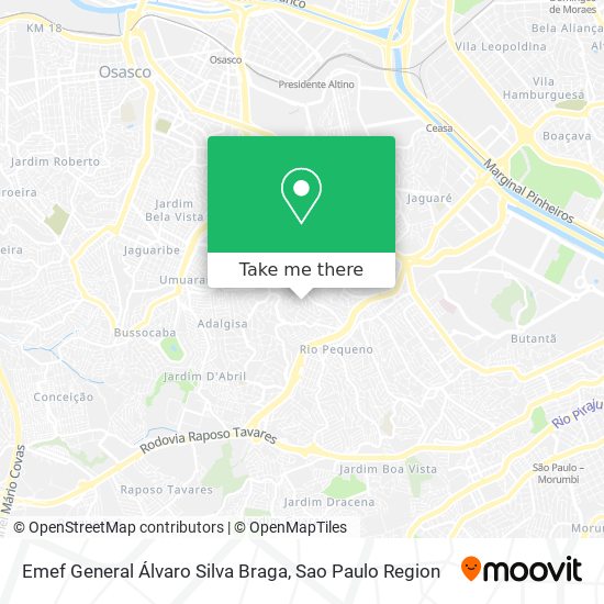 Emef General Álvaro Silva Braga map