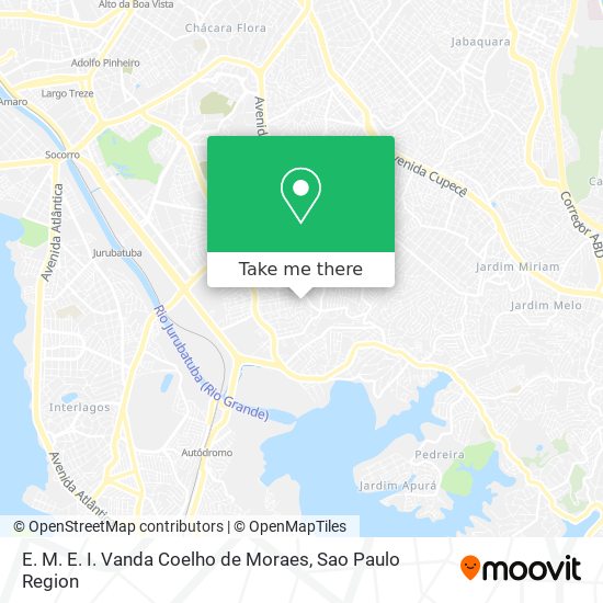 Mapa E. M. E. I. Vanda Coelho de Moraes