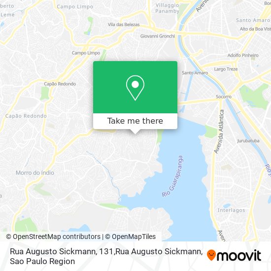 Mapa Rua Augusto Sickmann, 131,Rua Augusto Sickmann
