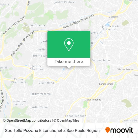 Mapa Sportello Pizzaria E Lanchonete