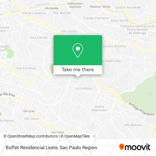 Mapa Buffet Residencial Leste