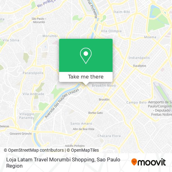 Loja Latam Travel Morumbi Shopping map