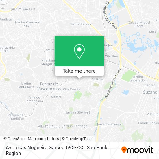 Mapa Av. Lucas Nogueira Garcez, 695-735