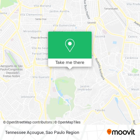 Tennessee Açougue map